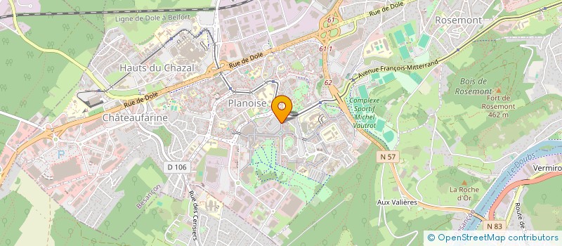 localisation de l'entreprise ETC  BESANCON