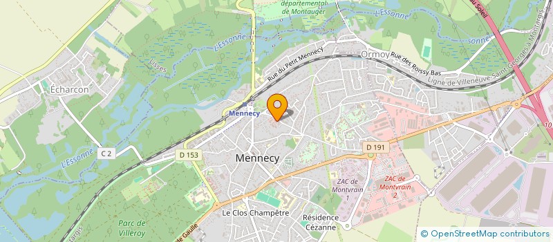 localisation de l'entreprise ETC à MENNECY