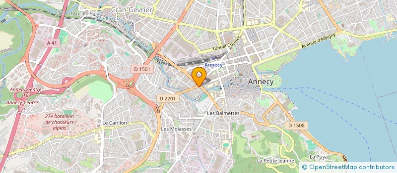 localisation de l'entreprise ETC SOC D ETUDE DE TRAVAUX ET COORDINAT à ANNECY