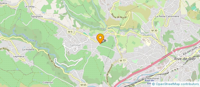 localisation de l'entreprise ETCBAREL  GENILAC