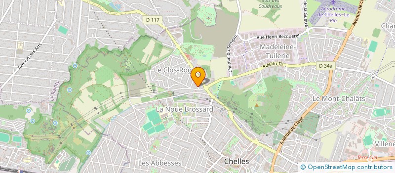 localisation de l'entreprise ETCC ESPACE THERAPIE COGNITIVE ET COMPORTEMENTALE  CHELLES