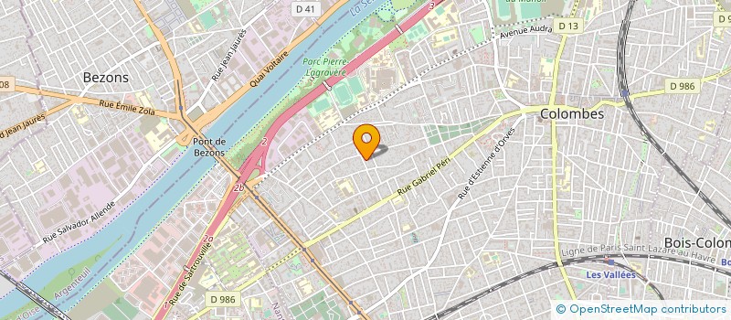 localisation de l'entreprise ETCE 92 à COLOMBES