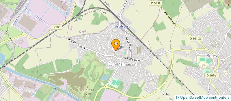 localisation de l'entreprise ETCE INGENIERIE  EVIN-MALMAISON