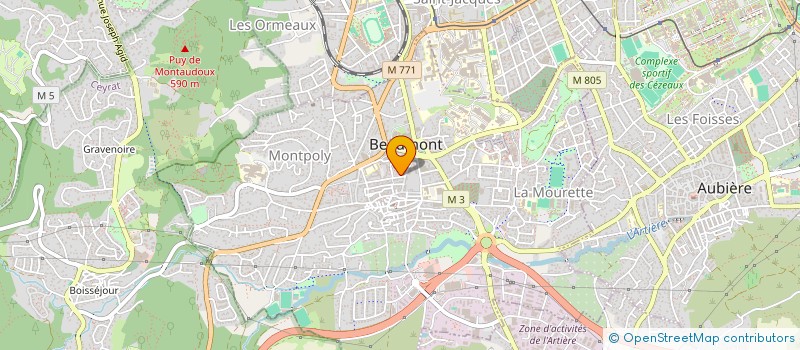 localisation de l'entreprise ETCECREA  BEAUMONT