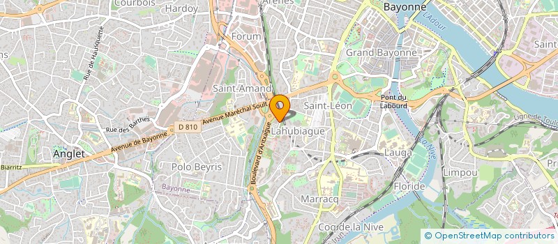 localisation de l'entreprise ETCHART à BAYONNE