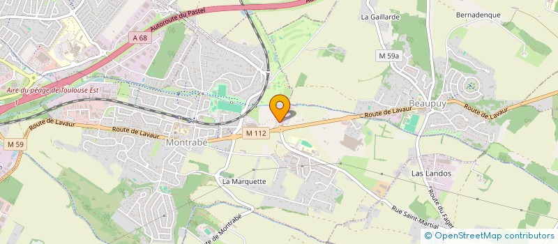 localisation de l'entreprise ETCHE  MONTRABE