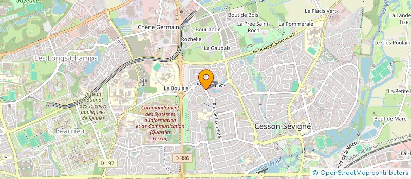 localisation de l'entreprise ETCHE à CESSON-SEVIGNE