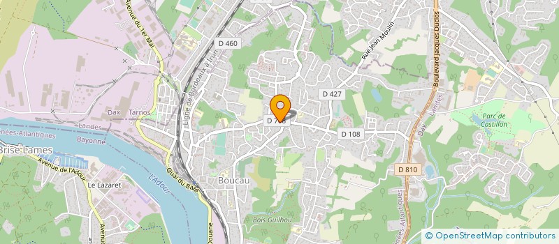 localisation de l'entreprise ETCHE BAT à BOUCAU