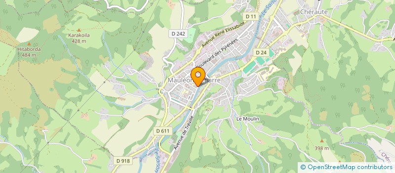 localisation de l'entreprise ETCHE DECO à MAULEON-LICHARRE