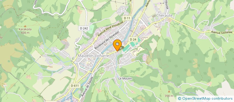 localisation de l'entreprise ETCHE GEROA à MAULEON-LICHARRE