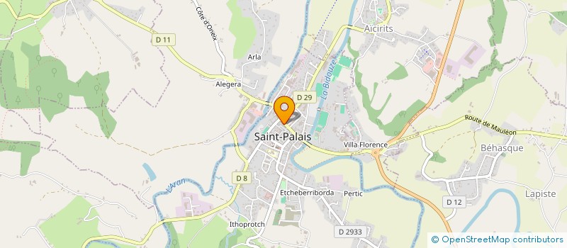 localisation de l'entreprise ETCHE MIA  SAINT-PALAIS