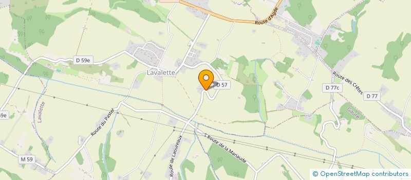 localisation de l'entreprise ETCHE NAUDY  LAVALETTE