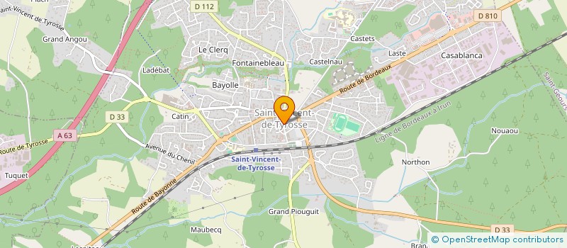 localisation de l'entreprise ETCHE YOGA POUR TOUS  SAINT-VINCENT-DE-TYROSSE