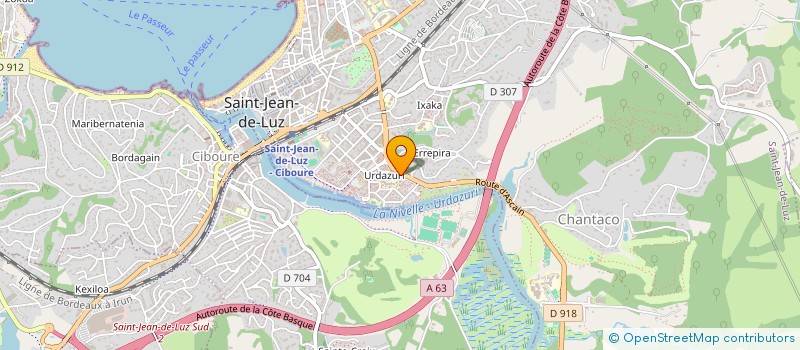 localisation de l'entreprise ETCHEA  SAINT-JEAN-DE-LUZ