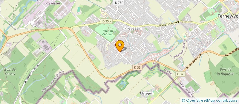 localisation de l'entreprise ETCHEA à PREVESSIN-MOENS