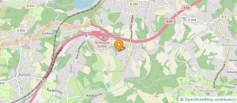 localisation de l'entreprise ETCHEA LILOUTI à BIDART