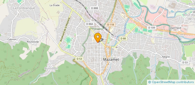 localisation de l'entreprise ETCHEAMA à MAZAMET