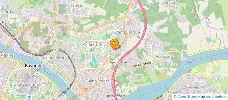 localisation de l'entreprise ETCHEBERRIA à BAYONNE