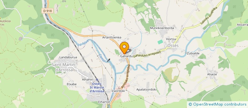 localisation de l'entreprise ETCHEBERRIA  OSSES