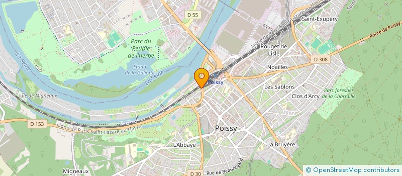 localisation de l'entreprise ETCHECOM POISSY à POISSY