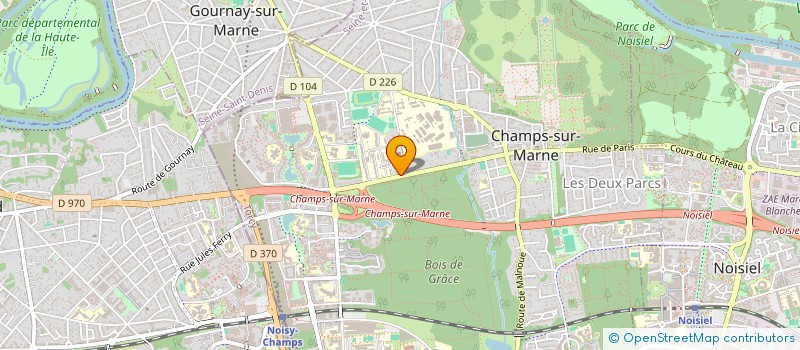 localisation de l'entreprise ETCHELABORATIONS INTERNATIONAL à CHAMPS-SUR-MARNE