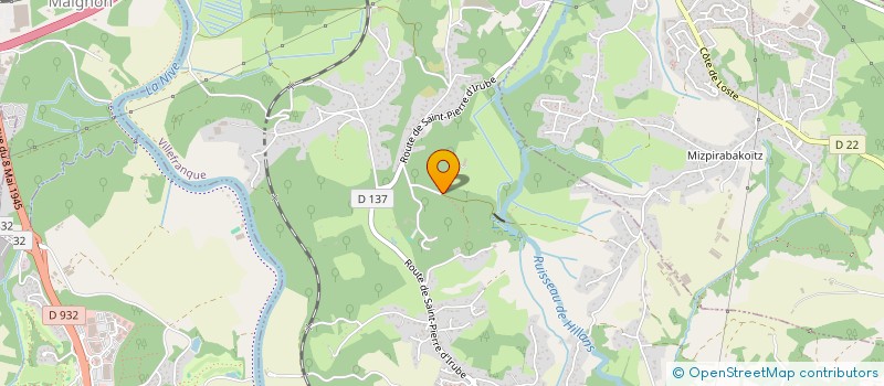 localisation de l'entreprise ETCHELECU  URCUIT