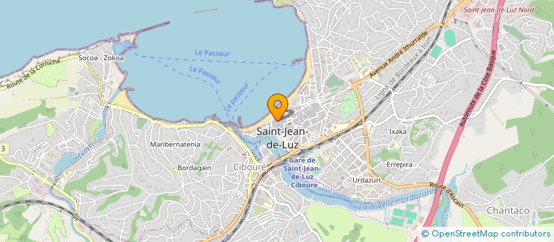 localisation de l'entreprise ETCHEONA à SAINT-JEAN-DE-LUZ