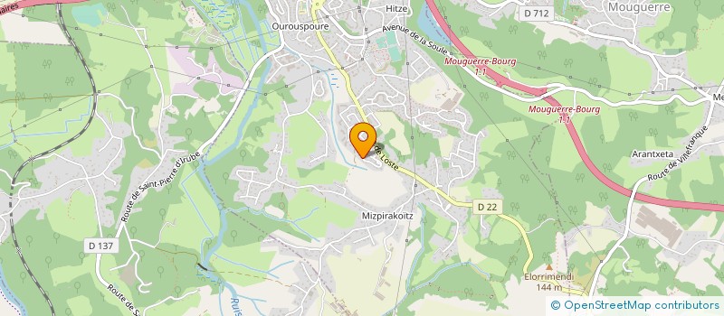 localisation de l'entreprise ETCHEPAREBORDE CHEMINEES à SAINT-PIERRE-D'IRUBE