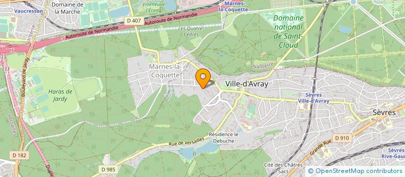 localisation de l'entreprise ETCHERAP  VILLE-D'AVRAY