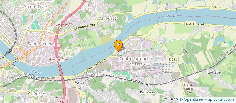 localisation de l'entreprise ETCHEVERRIA  URCUIT