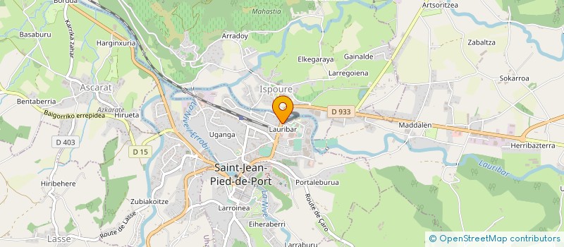 localisation de l'entreprise ETCHEVERRY  SAINT-JEAN-PIED-DE-PORT