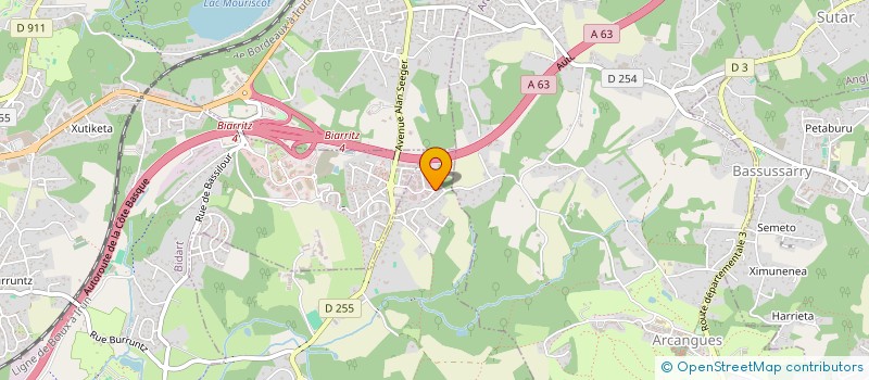 localisation de l'entreprise ETCHEVERRY ET FILS à ARBONNE