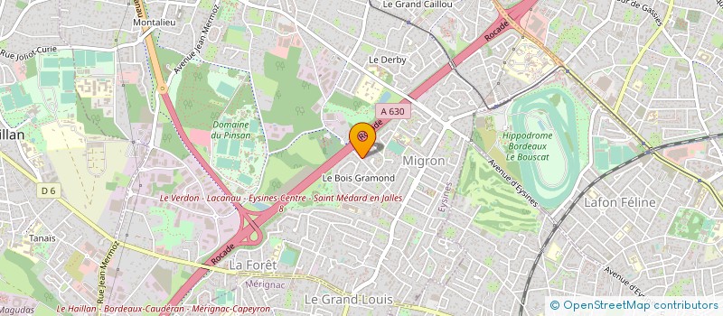 localisation de l'entreprise ETCHEVERRY ET FILS SARL à EYSINES