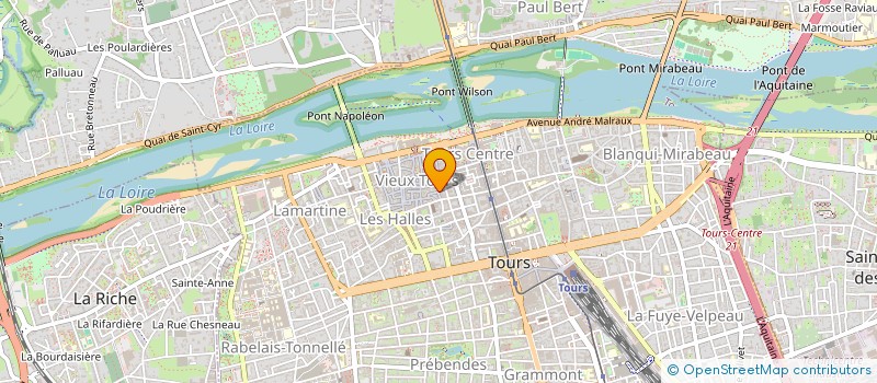localisation de l'entreprise ETCHEVERRY FREDERIC  TOURS