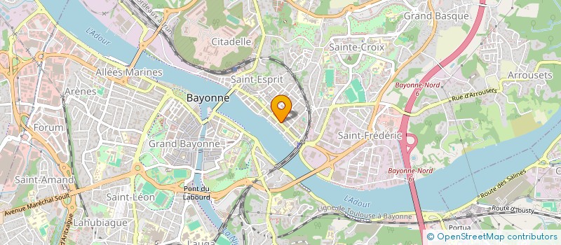localisation de l'entreprise ETCHEVERRY MENUISERIE à BAYONNE