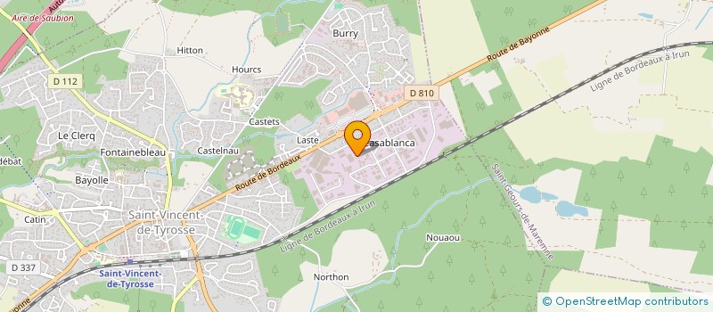 localisation de l'entreprise ETCHEVERRY PAYSAGE  SAINT-GEOURS-DE-MAREMNE