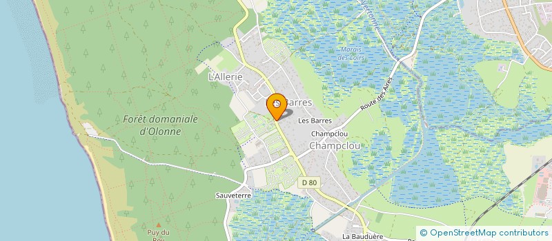 localisation de l'entreprise ETCP à LES SABLES-D'OLONNE