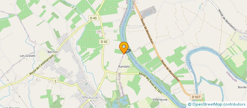 localisation de l'entreprise ETCS LENOIR  MEAUZAC