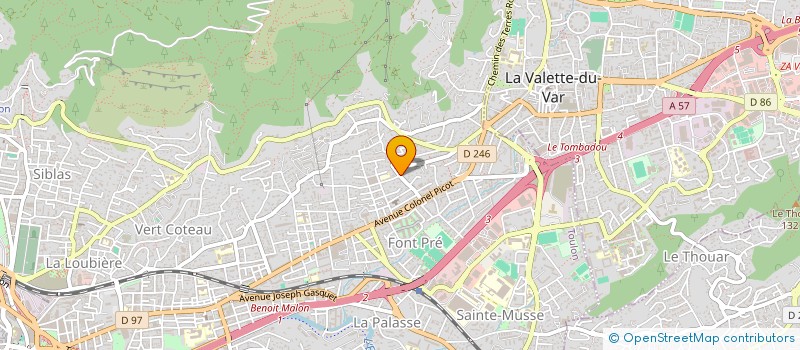localisation de l'entreprise ETD à TOULON