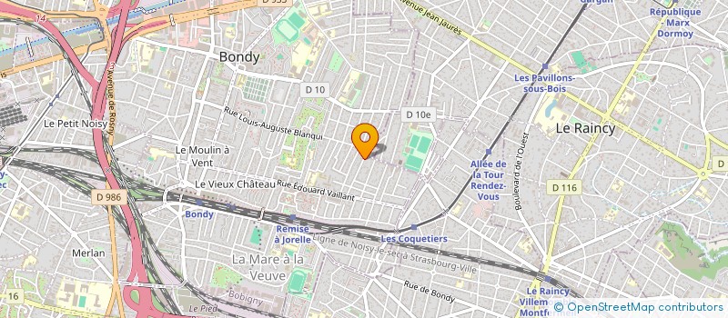 localisation de l'entreprise ETD GESTION  BONDY