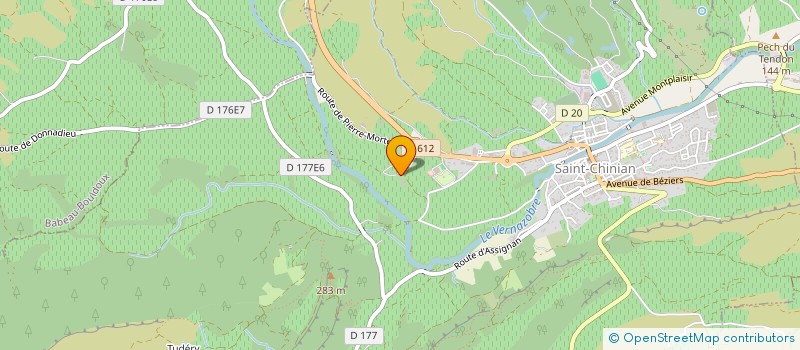 localisation de l'entreprise ETDETROIS  SAINT-CHINIAN