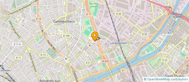 localisation de l'entreprise ETDS à GENNEVILLIERS
