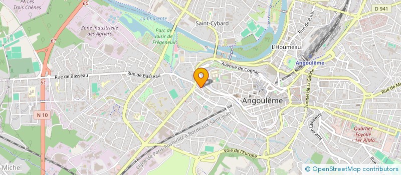 localisation de l'entreprise ETE BLEU à ANGOULEME