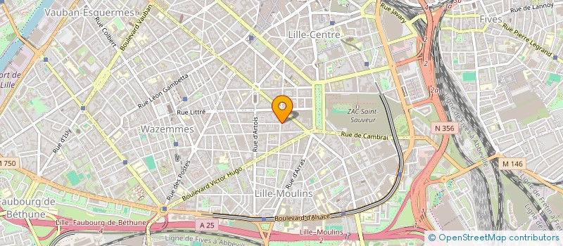 localisation de l'entreprise ETE - ETUDES TECHNIQUES D'ENVELOPPES  LILLE