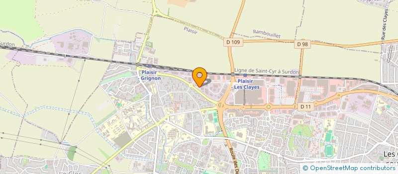 localisation de l'entreprise ETEC à PLAISIR
