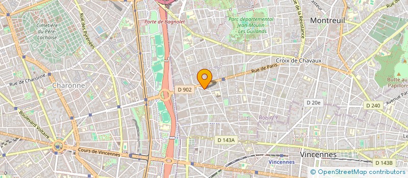 localisation de l'entreprise ETEC SARL à MONTREUIL