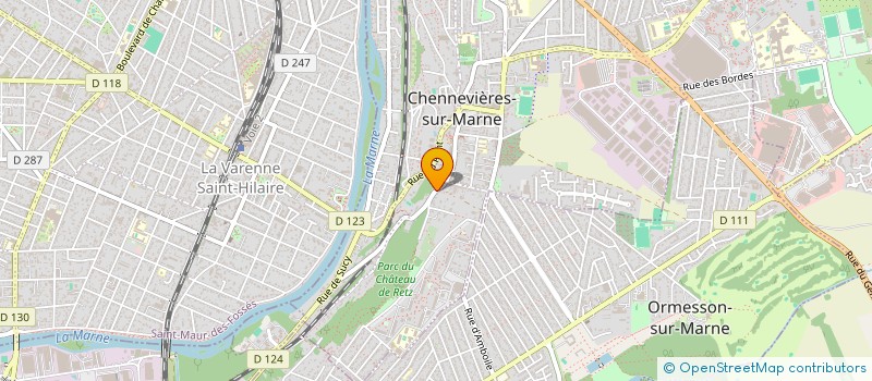 localisation de l'entreprise ETECH à CHENNEVIERES-SUR-MARNE
