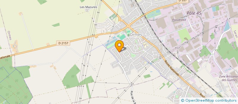 localisation de l'entreprise ETECH SERVICES à ORMES