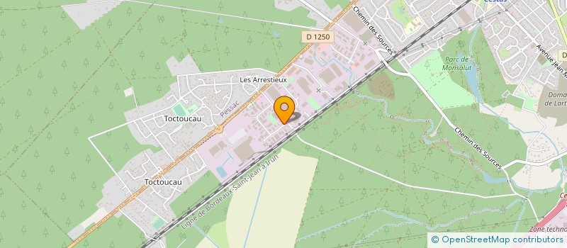localisation de l'entreprise ETECT à CESTAS