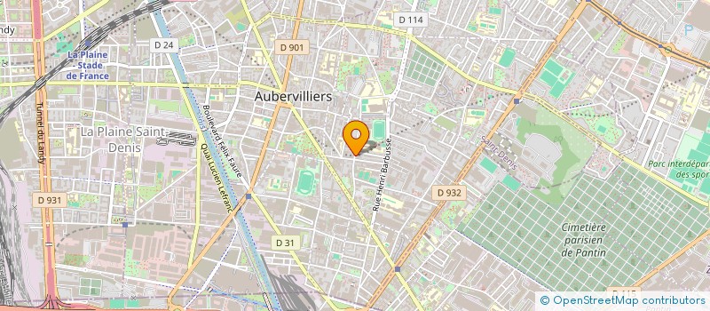 localisation de l'entreprise ETEKI DRINKS à AUBERVILLIERS